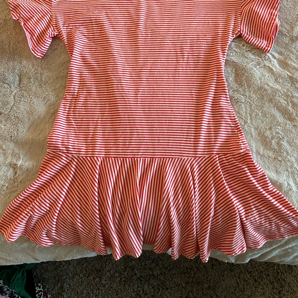 Vineyard Vines red and white striped dress